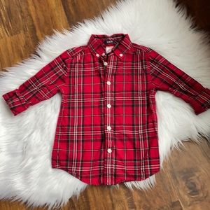 Gymboree Boys Button Down Plaid Shirt, size 4